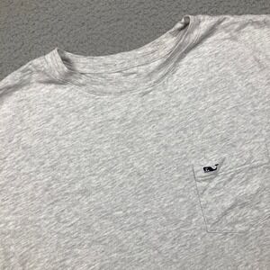 Vineyard Vines Pocket T-Shirt Mens Large Gray Short Sleeve Casual Relaxed Work